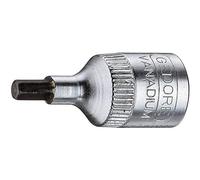 Gedore IN202 1/4 2 x 28 mm 6 Hex Screws Screwdriver Bit Socket - Silver