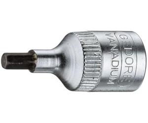 Gedore IN208 1/4 8 x 28 mm 6 Hex Screws Screwdriver Bit Socket - Silver
