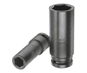GEDORE K 19 L 23 mm Impact Socket 1/2 Inch Hexagonal, Long Shape, Professional Tool Quality, Robust and Durable, 23 mm - Premium Socket Wrench Insert