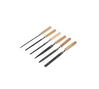 GEDORE Key file set, Set for metal, 6-piece, Flat butt file, Flat tip file, Triangular file, Square file, Half-round file, Round file, 8728