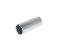 GEDORE Long socket, 3/8" 10 mm drive, Bi-hex, 19 mm AF, D 30 L 19, Chrome-plated steel