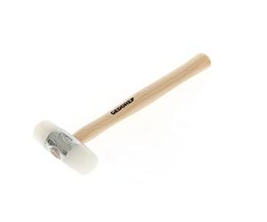 GEDORE Nylon Hammer with Wooden Handle, Leather Hammer, Dia. 35 mm, Hammer with ash Wood Handle, Tool, Forged, 225 E-35