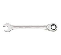 GEDORE Open-ended spanner with ring ratchet, AF 21 mm, Flat, Bi-hex, UD profile, Spanner, 7 R 21
