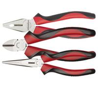GEDORE red Pliers set, Tool set with combination pliers/side cutter/telephone pliers, R28002003