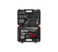 GEDORE R46003092 Steckschl.Satz 1/4+1/2 92tlg red Spanner, 92 Pieces, with Reversible Ratchets, Socket Wrench and bit Set, Zoll
