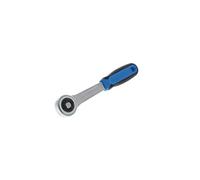 GEDORE Ratchet handle with coupler, for 1/4", 6.3 mm drive, 18° reverse angle, with push-through square, 2C grip, 2093 Z-94