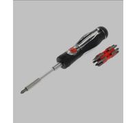 GEDORE Ratchet screwdriver 1/4 w.telesc.shaft