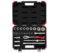 Gedore RED 3300055 Socket Wrench Set 1/2" 10-32 mm 24 pieces