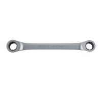 GEDORE Red Double Ring Ratchet Wrench Straight Shape, Metric Spanner Width 8 x 10 mm