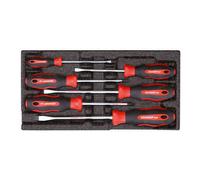GEDORE Red Screwdriver Set in 1/3 Foam Module 6-Piece