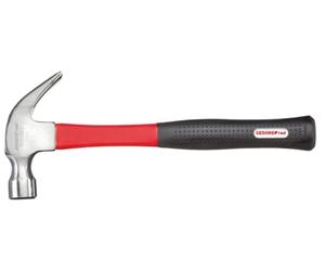 GEDORE Red American Claw Hammer Head Diameter 27 mm with Fibreglass Handle and Plastic Handle