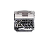 GEDORE red Bit ratchet set, 23-piece, Bit set with bit holder and screwdriver inserts, 1/4", 6.3 mm, R49005023