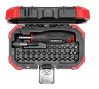 GEDORE Red Bit Set 1/4 Inch 32-Piece Set (PH, PZ, TX, in, SL), with Quick Release Adaptor