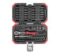 GEDORE Red Bit Set 1/4 Inch 51-Piece Set (PH, PZ, TX, in, SL), with Long Bits