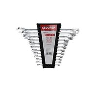 GEDORE Red Combination Spanner Set 12 Pieces SW 6-22 Chrome Vanadium Steel Silver