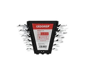 GEDORE red Double open-end spanner set, 6-pc. Set, AF 6-17 mm, Metric, Short, Spanner set, R05125006