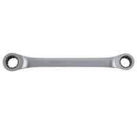 GEDORE Red Double Ring Ratchet Wrench Straight Shape, Metric Spanner Width 8 x 10 mm