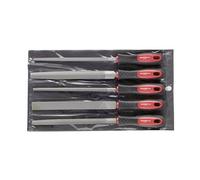 Gedore RED File Set 3-edge + 4-edged + flat + round + half 5 pieces