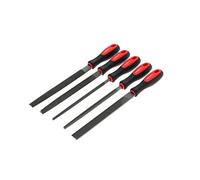 GEDORE Red File Set 5 Pieces Special Steel with Plastic Bag 2-Component Handle Red/Black