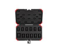 GEDORE red Impact wrench socket set, 12-piece set, 1/2", Hex socket, AF 10-24 mm, for Automotive, R63003012