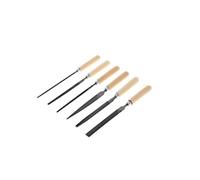 GEDORE red Key file set, Set for metal, 6-piece, Flat butt file, Flat tip file, Triangular file, Square file, Half-round file, Round file, R93000006