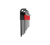 GEDORE red Key set, 9-pc., Long, for Allen screws, Ball head, AF 1.5-10 mm, R36675009