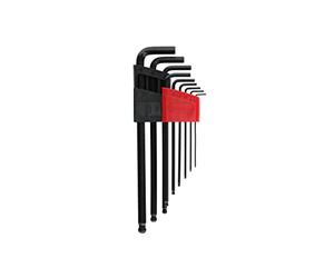 GEDORE red Key set, 9-pc., Long, for Allen screws, Ball head, AF 1.5-10 mm, R36675009