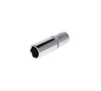 GEDORE red Long socket, 1/4" 6.3 mm drive, hexagonal, 12 mm AF, Tool, R41001209, Steel