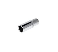 GEDORE red Long socket, 1/4" 6.3 mm drive, hexagonal, 13 mm AF, Tool, R41001309, Steel