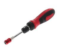Gedore RED Ratchet Screwdriver Bit-Fix.Telescopic 1/4" 3301341