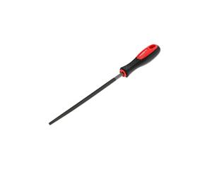 GEDORE Red Round File, Special Steel, 2-Component Handle, Red/Black