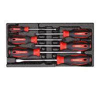 GEDORE Red Screwdriver Set in 1/3 Foam Module, 6 Pieces