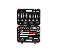 GEDORE Red Socket Spanner Set, 94 Pieces, with Reversible Ratchets, Ratchets, Socket Wrench and Bit Set, 1/4 Inch