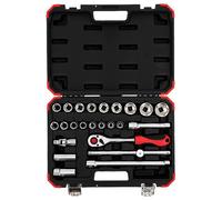 Gedore RED Socket Wrench Set 1/2" 10-32 mm 24 pieces 3300055