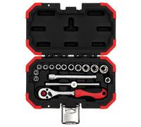 Gedore RED Socket Wrench Set 1/4" 16 Pieces 4-13 mm