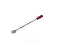 Gedore Red Telescopic Ratchet, Switchable, with Push Button Release, 1/2 Inch, Ergonomic 2K Handle, Steel Tube, Red/Black