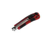 GEDORE red Utility knife with 5 spare blades, 18 mm wide, Snap-off blades, Metal, One-handed use, 175 mm long, R93200018