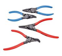 GEDORE 4-pc. Circlip pliers set, Tool set for inner and outer circlips, Straight and 90° angled, S 8000