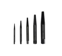 GEDORE Screw Extractor Set, Chrome Vanadium Steel, 54 HRC, in Clear Plastic Box, 5 Pieces, M3-M18