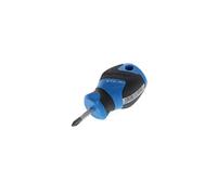 GEDORE Screwdriver Phillips PH1 small, Mini screwdriver short, 3-component handle, length 81 mm, 2161 PH 1