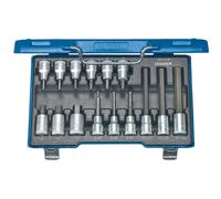 Gedore Screwdriver Set 1/2" 15 Pieces Internal Hexagon 5-17mm