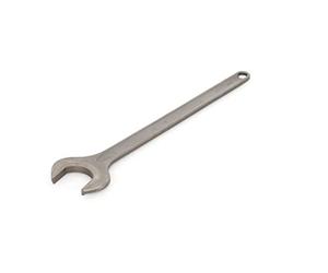 GEDORE Single Open-Ended Spanner 100 mm with Hanging Hole High-Quality Vanadium Steel Anti-Glare Look Steel Grey According to DIN 894