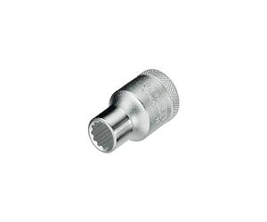 GEDORE Socket, 1/2" 12.5 mm drive, Bi-hex, 16 mm AF, Tool, D 19 16, Chrome-plated steel