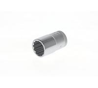 GEDORE Socket, 1/2" 12.5 mm drive, Bi-hex, 17 mm AF, Tool, D 19 17, Chrome-plated steel