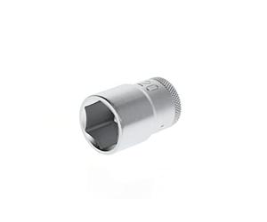 GEDORE Socket, 1/2" 12.5 mm drive, Hexagonal, 20 mm width, Tool, 19 20, Chrome-plated steel
