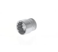 GEDORE Socket, 3/8" 10 mm drive, Bi-hex, 24 mm AF, Tool, D 30 24, Chrome-plated steel