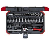 GEDORE Socket Set 1/4" Drive Sizes 4-13mm 33Pcs