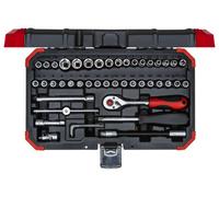 GEDORE Socket Set 1/4" Drive Sizes 4-14mm 46Pcs