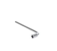 GEDORE Socket spanner, rounded, 10 mm, square, 175 mm long, Tool for nuts bolts automotive, 25 V 10, Chrome-plated steel