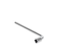 GEDORE Socket spanner, rounded, 17 mm, square, 280 mm long, Tool for nuts bolts automotive, 25 V 17, Chrome-plated steel